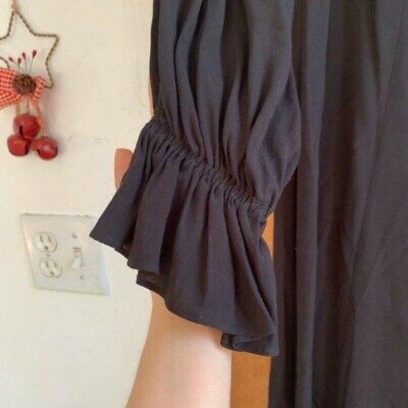 SOLD & Other Stories Ruffle Off Shoulder Midi Mermaid Dress - Picture 7 of 8